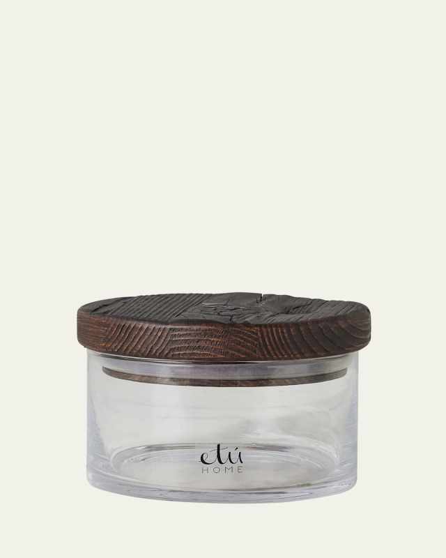 Heritage Wood Top Small Canister, 6"